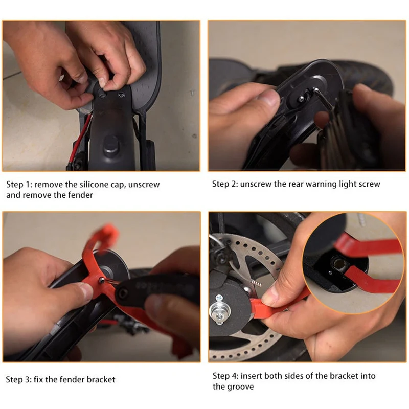 Scooter Front Rear Mudguard Support For Mijia M365/M365 Electric Fender Mount Bracket Rack | Спорт и развлечения