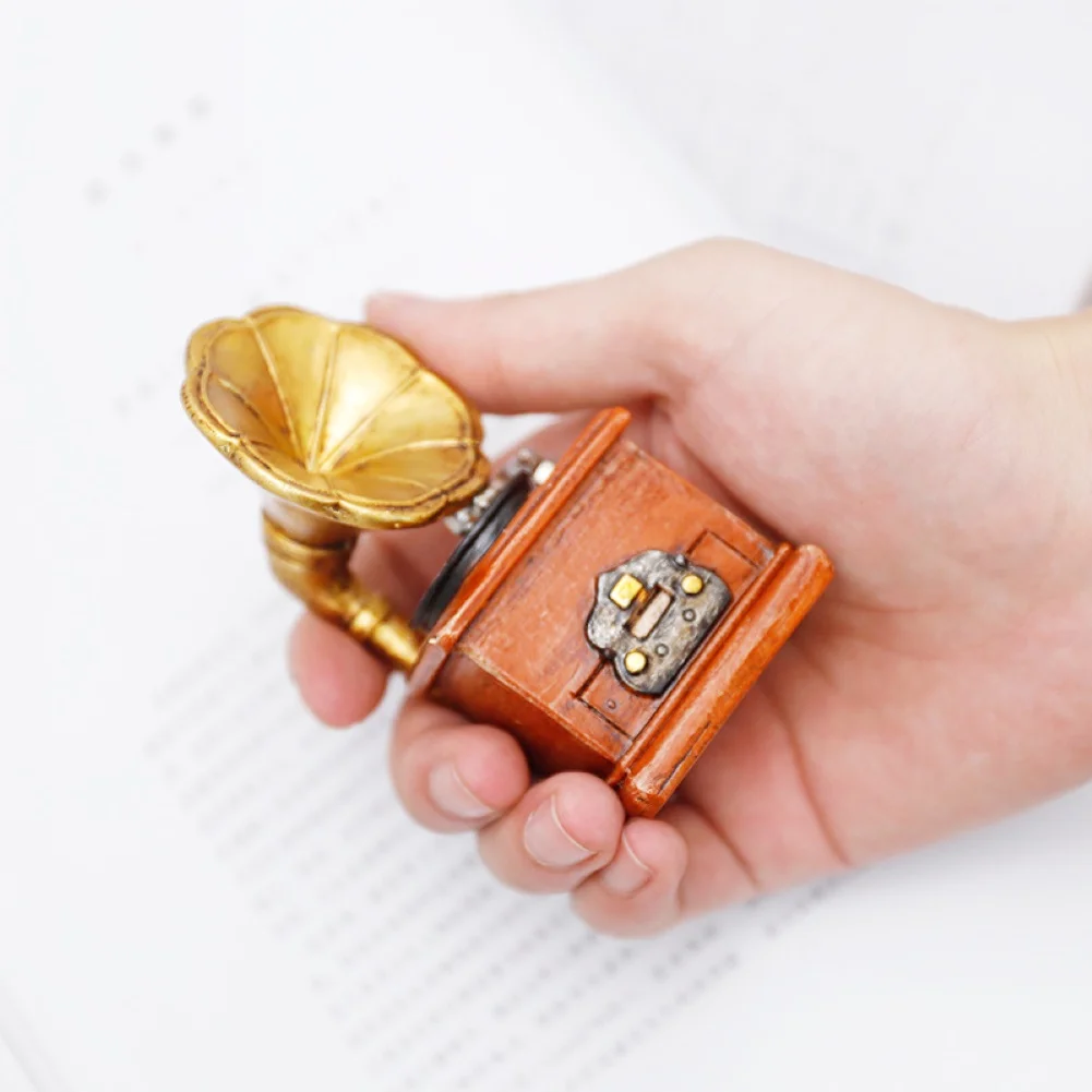 Винтажное радио пианино камера в форме телефона модель из смолы Античная