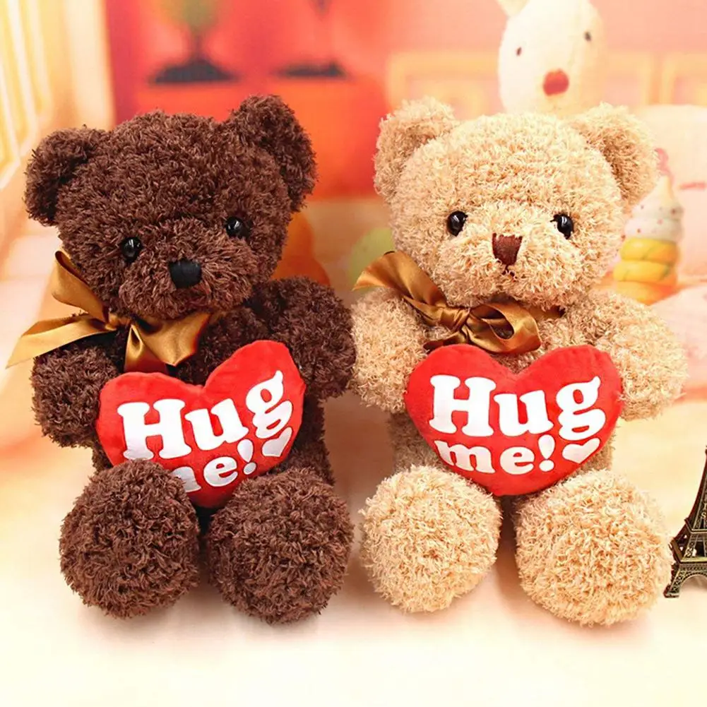 Подарок на день Святого Валентина романтический плюшевый медведь набивное