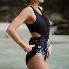 2022 Новое поступление пикантный женский купальный костюм бикини цельный пляжный костюм с цветочным принтом пляжные купальные костюмы одежда для плавания Бразильский купальный костюм