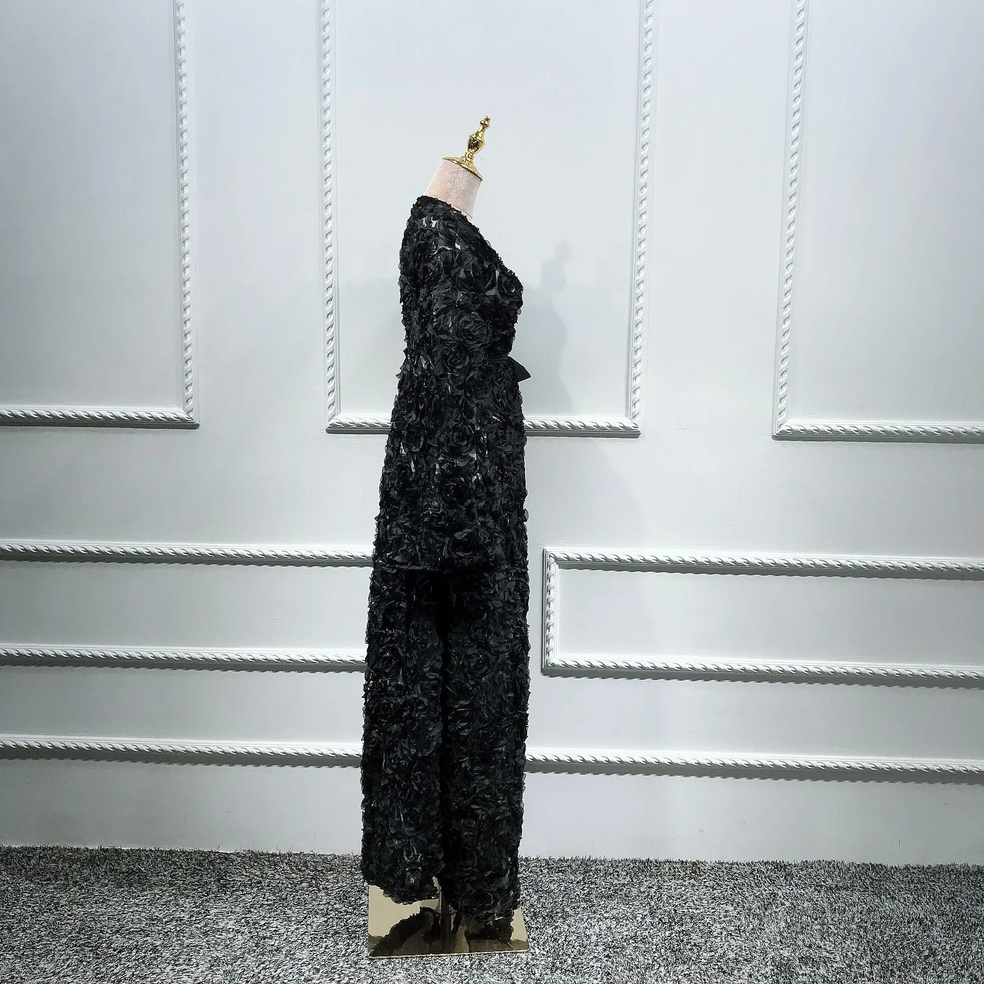 Кружевной Цветок abaya Дубай открытый халат-кимоно кардиган мусульманские женщины