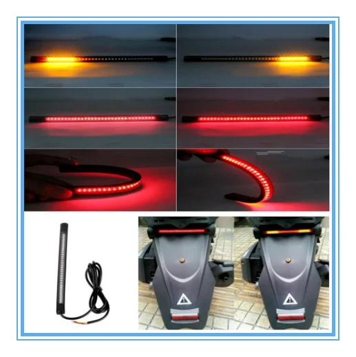 Мотоцикл светильник бар с хвостом тормоза мигающий пластина интеграции для KTM