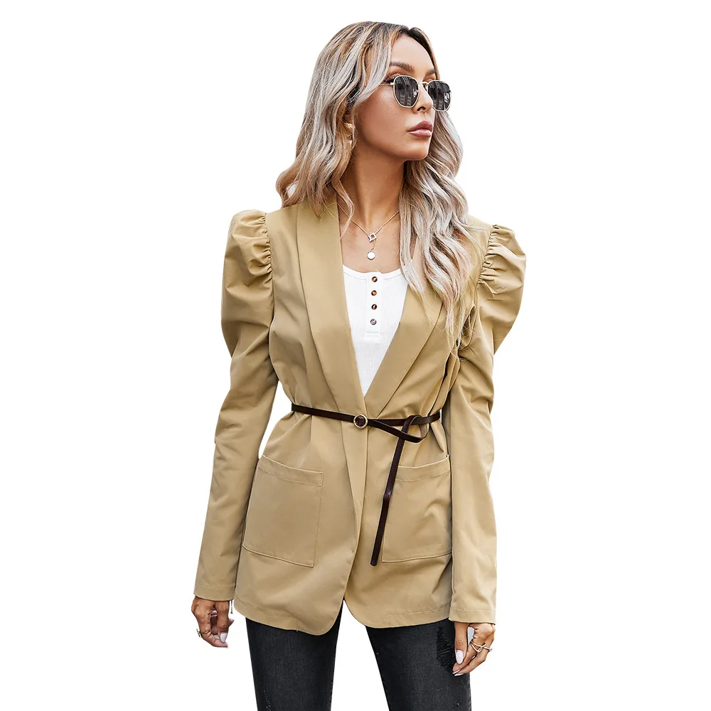 

Women's New Puff Sleeve Suit Jacket for Autumn womens blazers 2020 Autumn jackets for women High Street suit women blazer
