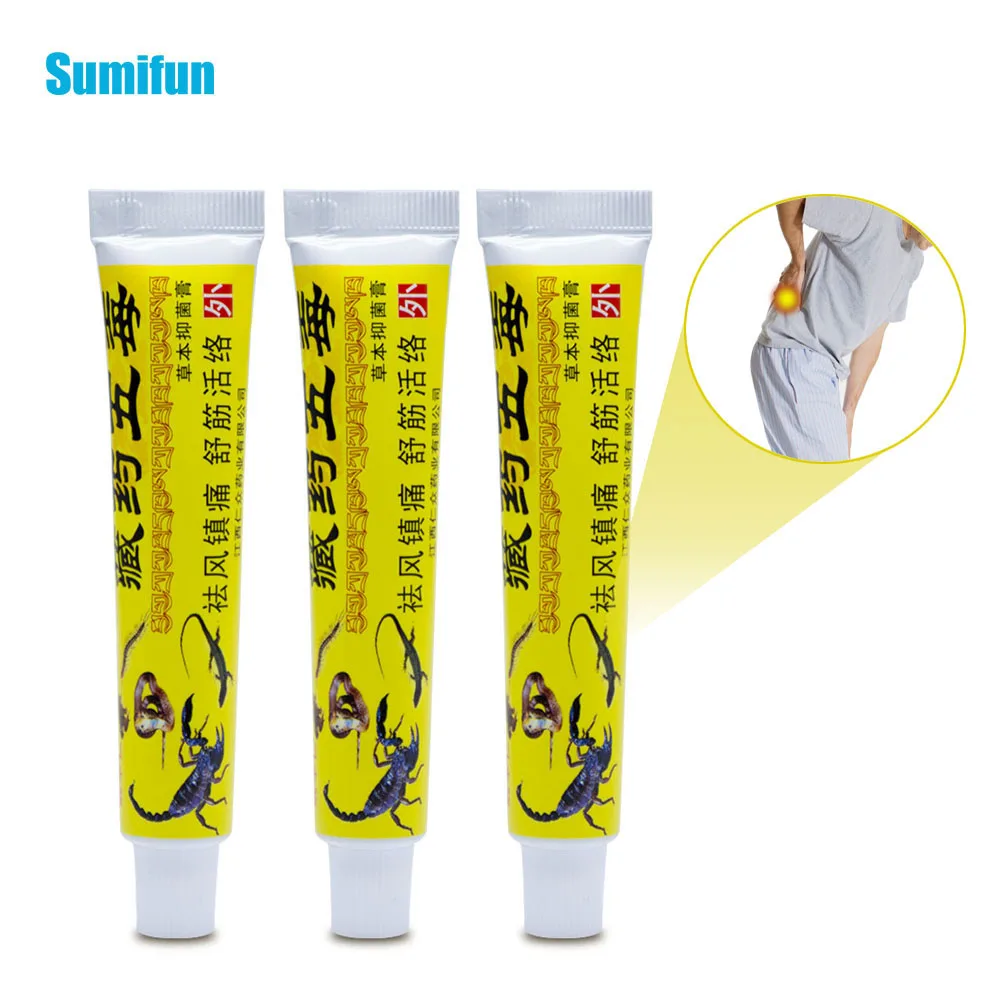 Sumifun 3 шт. 100% оригинальная мазь для артрита обезболивающий травяной крем