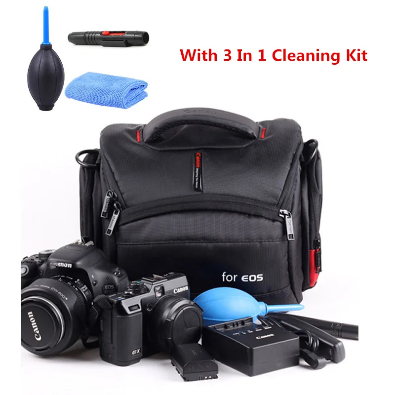 3 в 1 Набор для очистки водонепроницаемая сумка камеры Canon EOS 200D 90D 750D 700D 650D 600D 1100D 760D