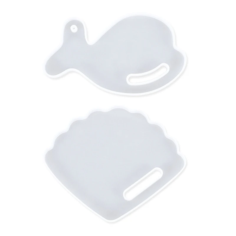 

Crystal Epoxy Resin Mold Tray Fan Coaster Desk Ornaments Casting Silicone Mould Drop shipping