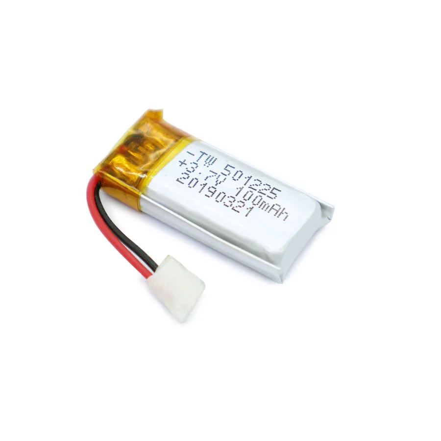 5 шт./лот перезаряжаемая литий полимерная батарея 3 7 v 100mAh 501225 Малый размер