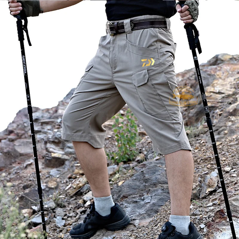 

2020 Daiwa Fishing Pants Outdoor Quick-drying Pants Stretch Men's Tactical Shorts Casual Waterproof Tooling Multi-pocket Pants