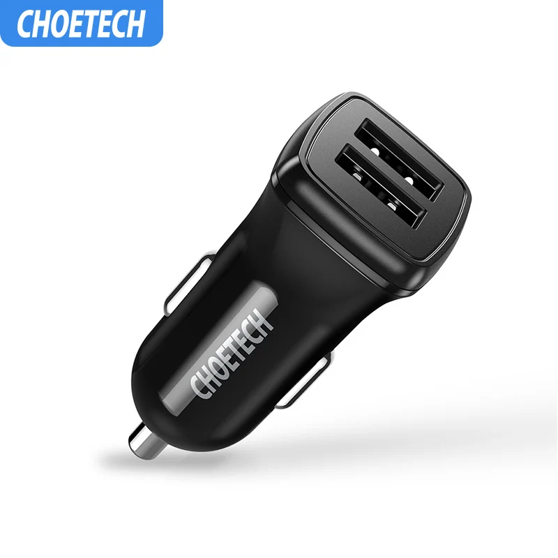 CHOETECH 5V 2.4A двойной зарядное устройство USB Универсальное автомобильное для