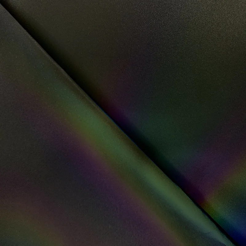 130 см * 1 ярд высокая видимость радужная Светоотражающая Волшебная Радужная ткань