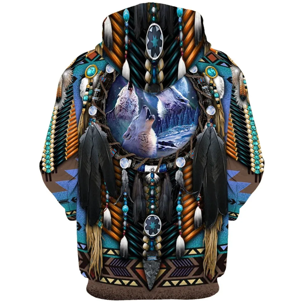 

Native Indian New Fashion Harajuku 3D Full Printed Hoodie / Sweatshirt / Jacket / Men Women hiphop casual fit Sportswear stil-1