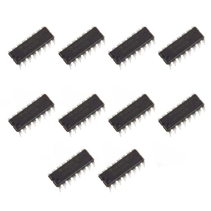 

10Pcs SN74LS47N 74LS47N 74LS47 74LS BCD To 7-Segment Decoder/Driver Demultiplexer For Digital Tube Display,16-Pin PDIP