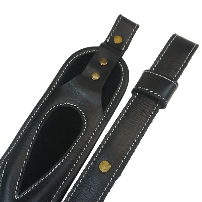 Аксессуары для охотничьего ружья кожаный ружьё слинг черный/коричневый