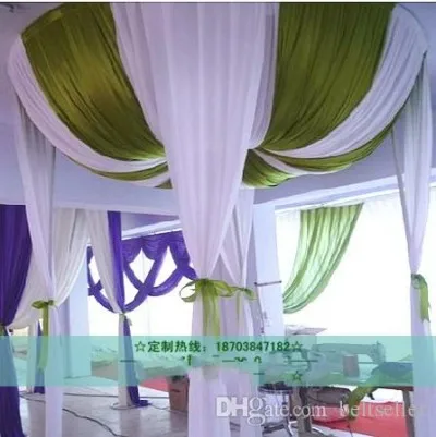 Изготовленные на заказ цветные блестки 2 м * 3 бусины шелковая ткань атласная