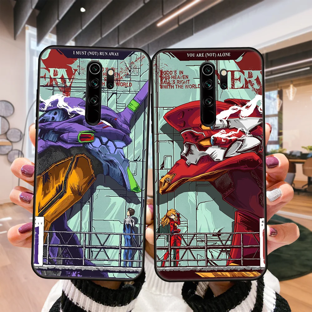 

Cartoon Genesis Evangelions Phone Case For Xiaomi Redmi 8 8A 7A 7 K20 Note 9 9S Pro 4 5 Plus Black Cover Hoesjes Luxury Back