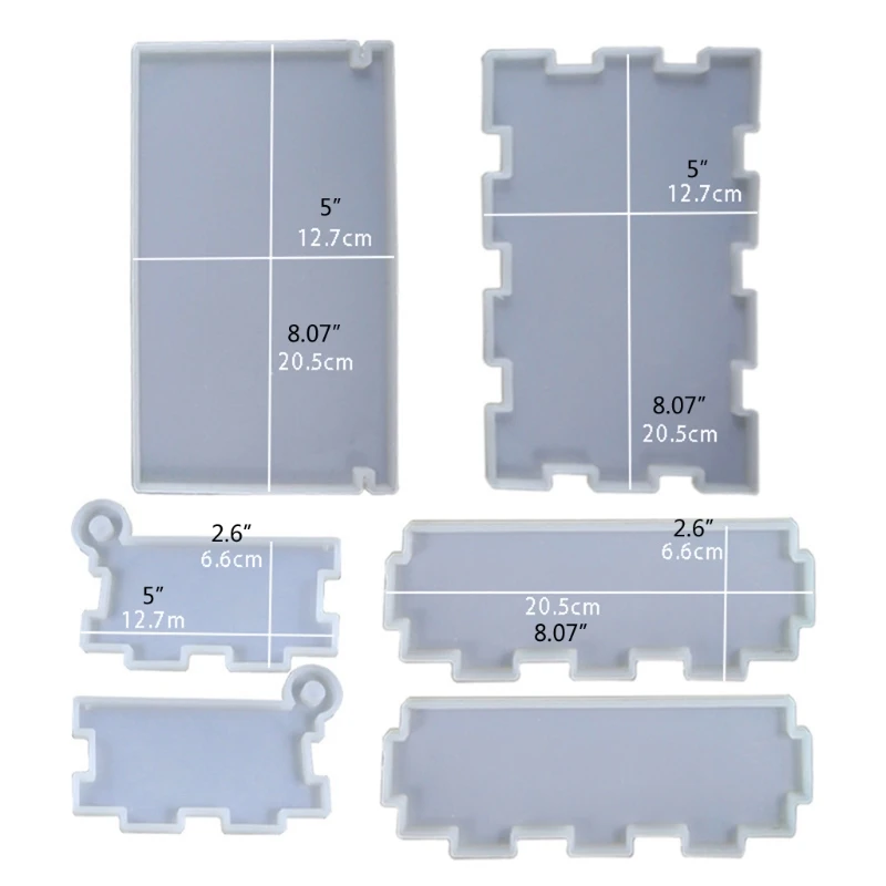 

Resin Tray Mold DIY Epoxy Crystal Domino Resin Storage Box Mould Silicone Resin Mold for DIY Craft Home Decor 20CF