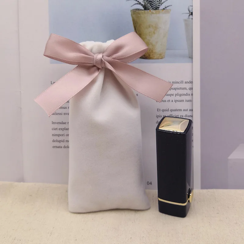 Ivory champagne Слоновой кости Calabash упаковка Шнурок Бархатный Мешок Саше подарочный мешок ювелирные изделия свадебные конфеты вечерние Бусины Контейнер для хранения 6x13 9x11cm - Цвет: Ivory champagne