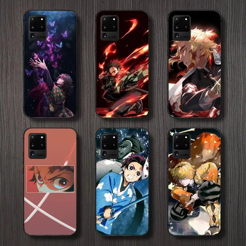 

Kimetsu No Yaiba Demon Slayer Anime Phone Case For Samsung A32 A51 A52 A71 A50 A12 A21S S10 S20 S21 Plus Fe Ultra