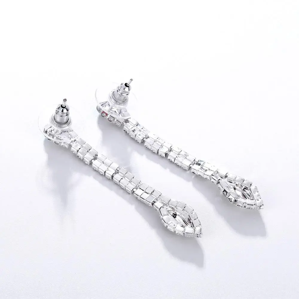 Свадебные серьги с кисточками и кристаллами для женщин модные ювелирные изделия