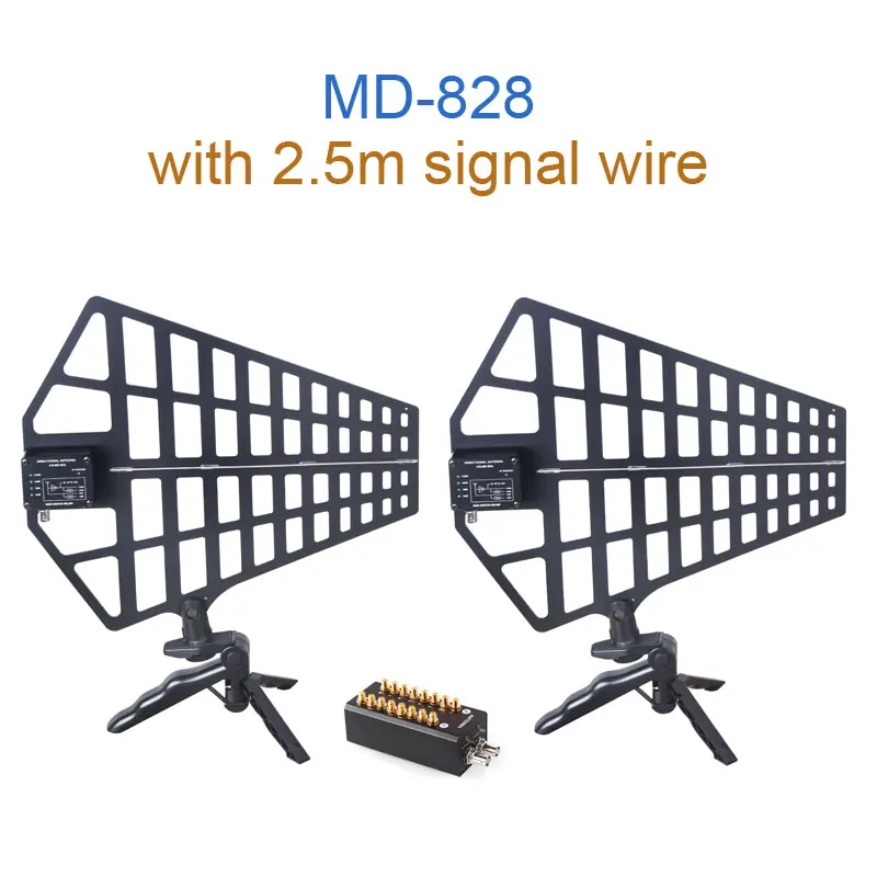 with2.5msignal wire MAMKO 8 каналов усилитель Сигнала Антенна распределительная системная антенна усилитель для записи интервью беспроводной микрофон - Цвет: with2.5msignal wire