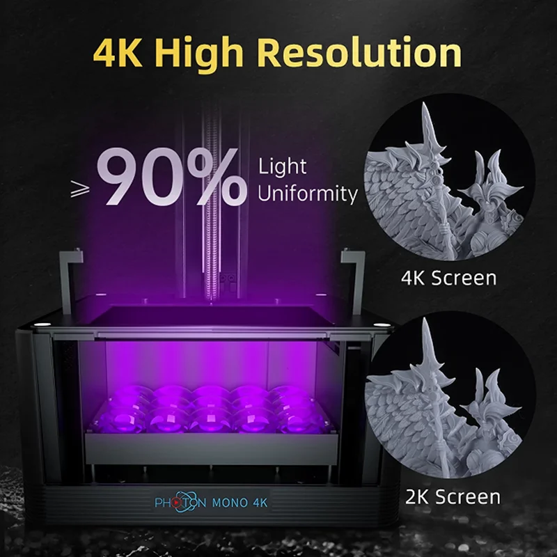ANYCUBIC Новый фотонный моно 4K 3D принтер 6 23 ''достойный экран Высокое разрешение