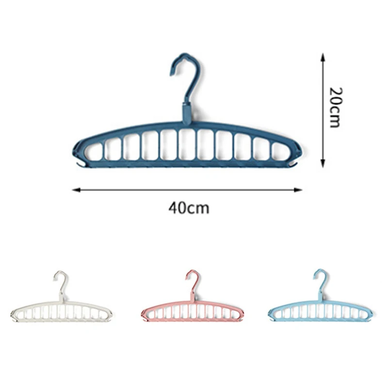 

Multifunction Magic Clothes Hanger Drying Rack 11 Hole Plastic Scarf Clothes Hanger Wardrobe Space Saver Rack Closet Organizer