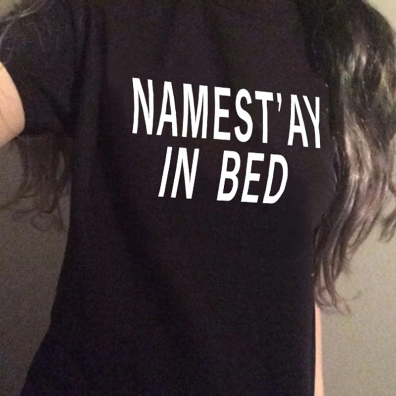 Хлопковая блузка размера плюс 4XL женская футболка с забавным буквенным принтом