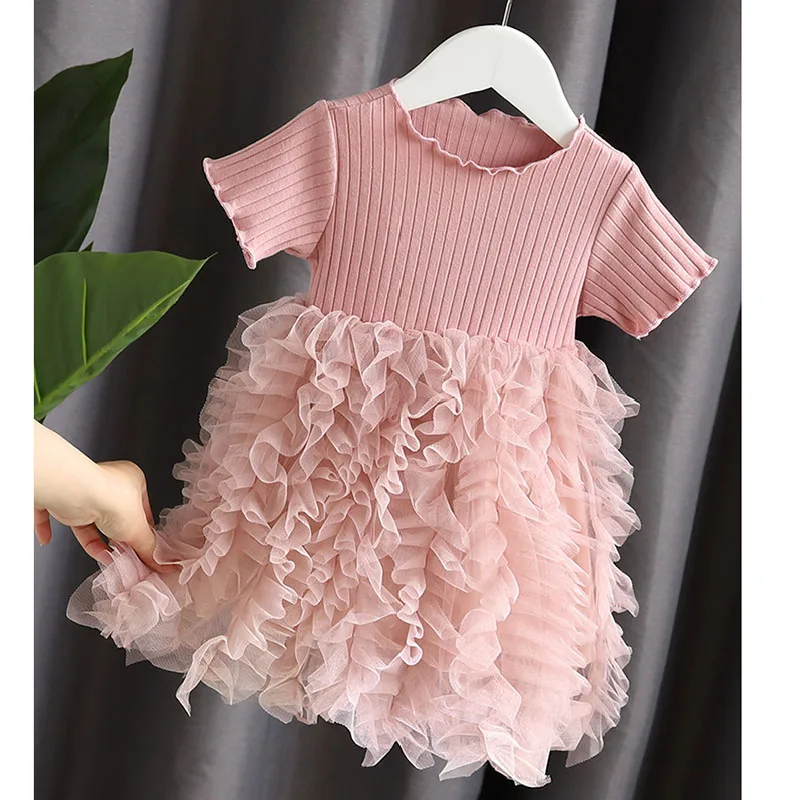 VFOCHI 2021 платья для девочек бальное платье летняя одежда кружевное принцессы