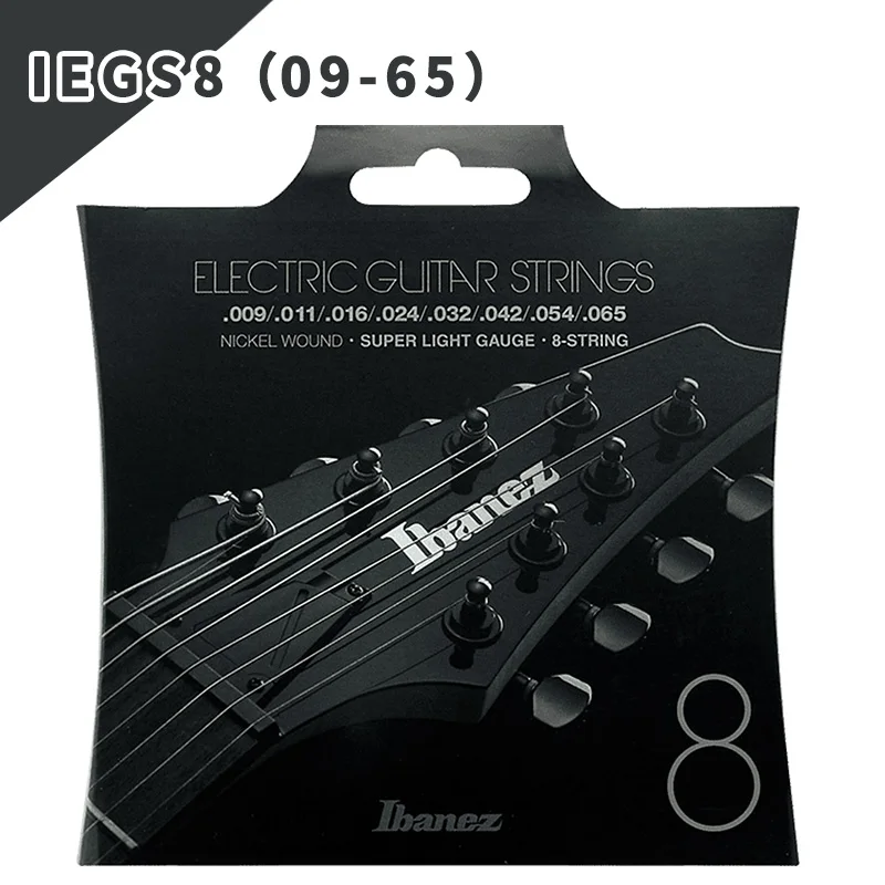 Ibanez с никелевой обмоткой Электрогитары строки, сбалансированное напряжение, Ibanez микро, 7-строка, 8-строка - Цвет: IEGS8 8-strings