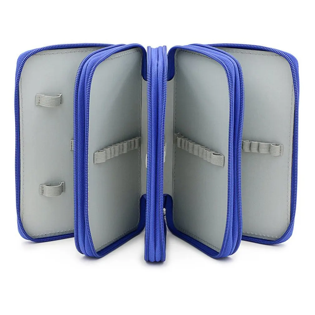 Удобный школьный чехол из искусственной кожи с 72 отделениями Большой