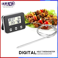 food cooking thermometer lcd digital probe meat thermometer bbq temperature gauge kitchen cooking tools 8 different meat types
