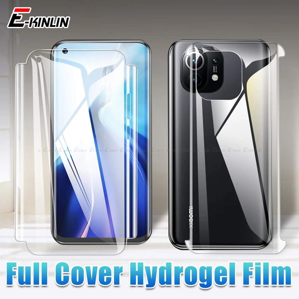 Защитная пленка для Xiaomi Redmi Note 8 9 Pro, мягкая Гидрогелевая пленка, не стекло