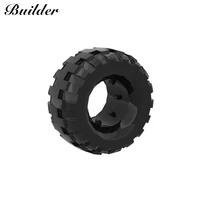 little builder 5689155981 wheel tyre 37x18mm technological automobile building blocks diy assembly moc compatible toy part 1pcs
