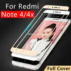 Чехол на Ksiomi Redmi Note 4 4x X с полным покрытием, закаленное стекло для Xiaomi Redme Remi Note4 Note4x X4, глобальная защитная пленка