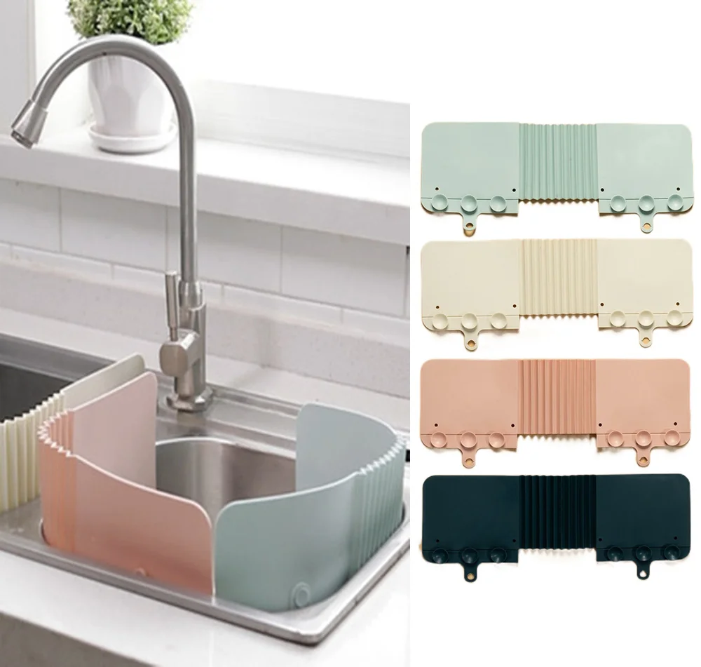 

Splatter Screens Kitchen water baffle silicone sink foldable creative kitchen supplies accessories collapsible convenient tools