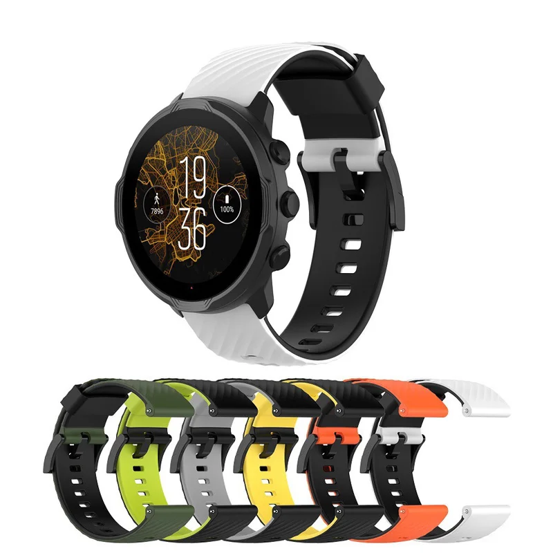 

Ремешок сменный силиконовый для Suunto 7/ 9/9 Baro/D5 Sport, 24 мм