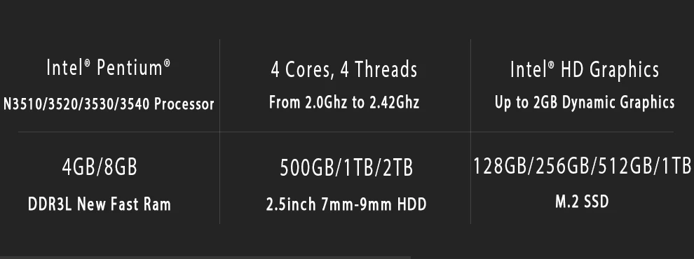 Ноутбук 15,6 дюймов 8G ram 64GB SSD 500G 1000G 2000GB HDD Intel quad core Windows10 система ноутбук для школы офиса домашнего компьютера