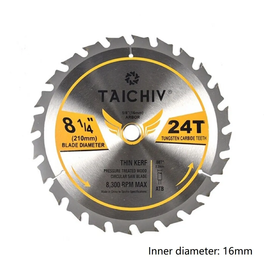 

210*20mm 24T Saw Blade For Wood And Plastic Cutting Circular Cutting Blade Disc