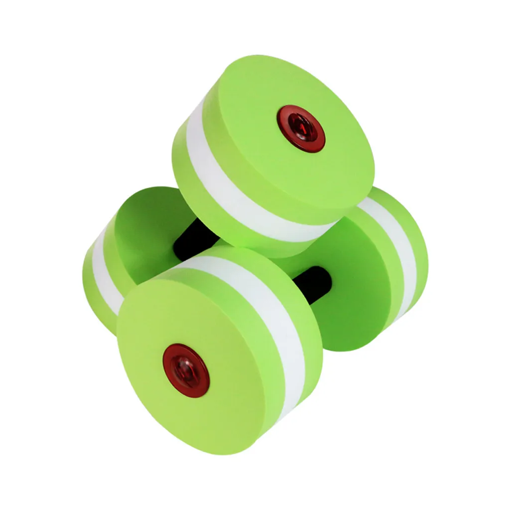 1 пара водных гантели для фитнеса пенные ручной бар бассейн упражнения съемные