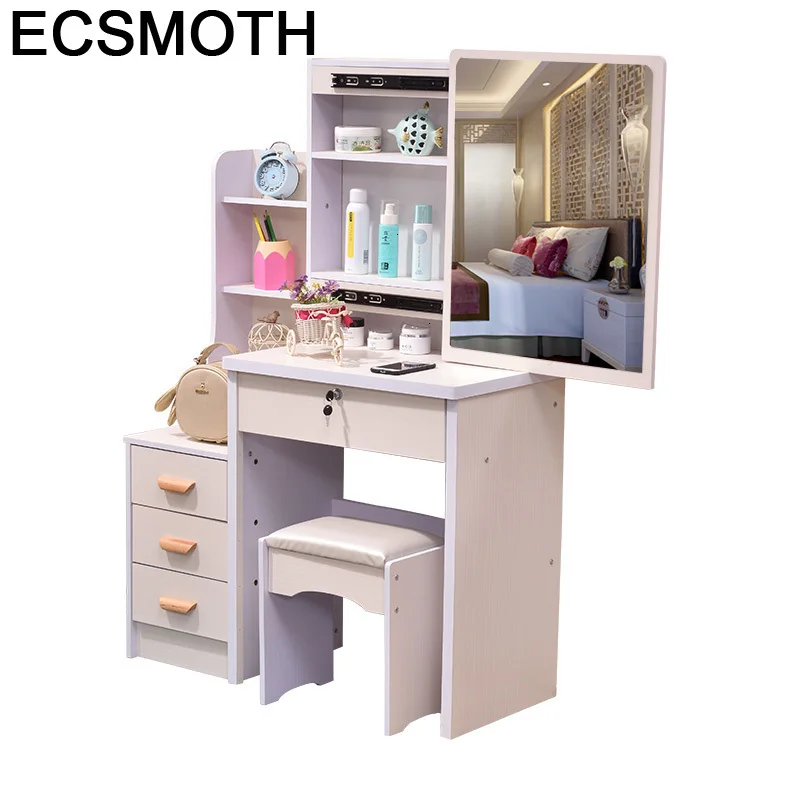 Do Sypialni Camera Da Letto Schminktisch Mesa Coiffeuse ящик для туалетного столика деревянная Корейская