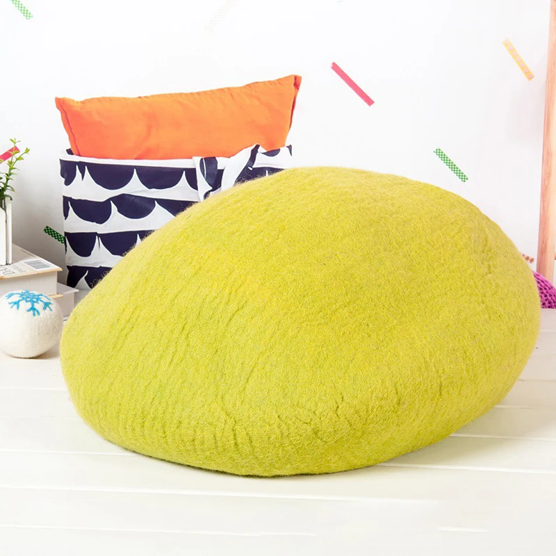 

New Pet Cats bed Handcrafted Felted Wool Washable Waterproof pet furniture Premium Wool Felt Kitten Cave Fade Small Pet House