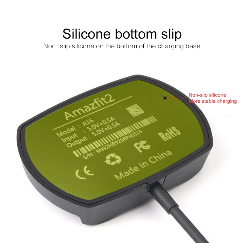 

New For Amazfit 2 USB Dock Charger Adapter Fast Charging Cable Stand Data Sync Cord For Xiaomi Huami Amazfit 2 Stratos Pace 2S