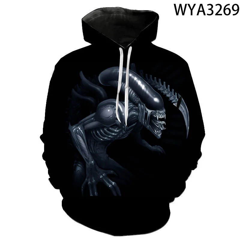 

Толстовка Мужская/Женская с длинным рукавом, Модный свитшот с 3D принтом фильма инопланетянина, пуловер для мальчиков и девочек, уличная одежда