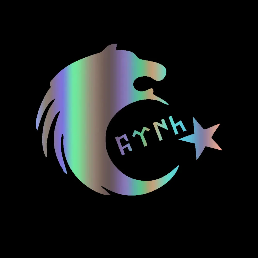 

Car Stickers Decor Motorcycle Decals Decal Wolf Moon Star Decorative Accessories Creative Sunscreen Waterproof PVC.