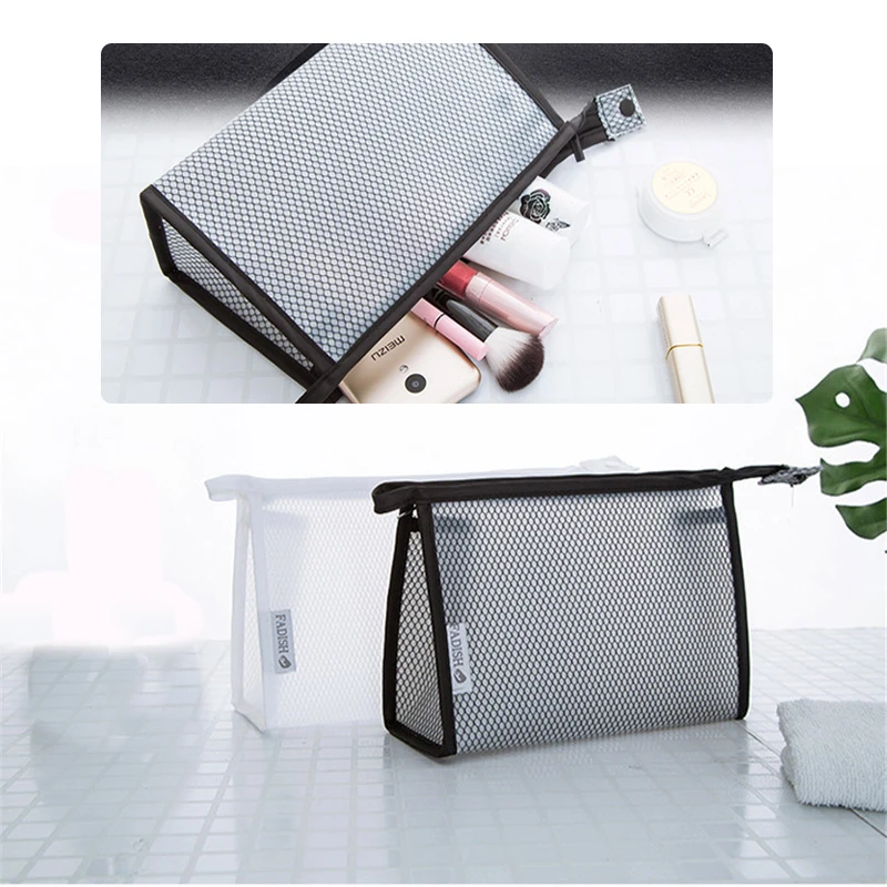 

Новинка 2021 прозрачная сетчатая косметичка водонепроницаемый герметичный органайзер для косметики чехол для туалетных принадлежностей до...