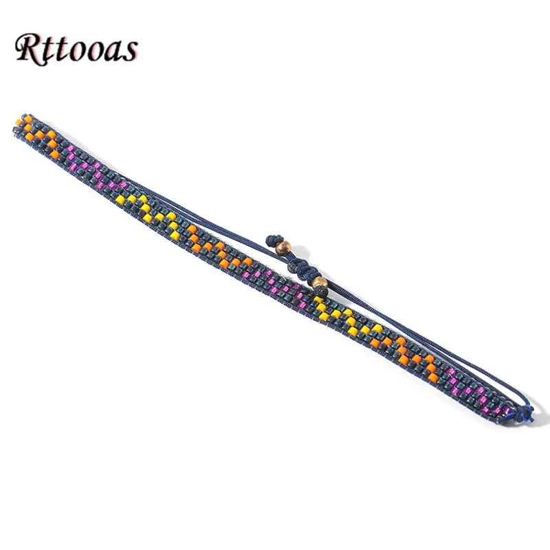 

Rttooas Fashion MIyuki Beaded Bracelets Multicolor Handmade Woven Bracelet Pulseras Mujer Moda 2020 Female Jewelry Armband
