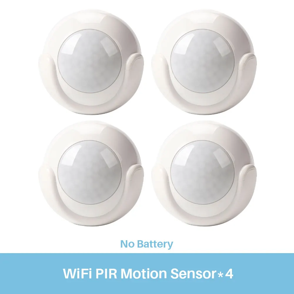 4 Pcs WiFi PIR датчик движения инфракрасный детектор внутренней безопасности без концентратора не требуется SmartLife приложение Push Alert батарея мощность работает с iftt - Цвет: 4 Pcs