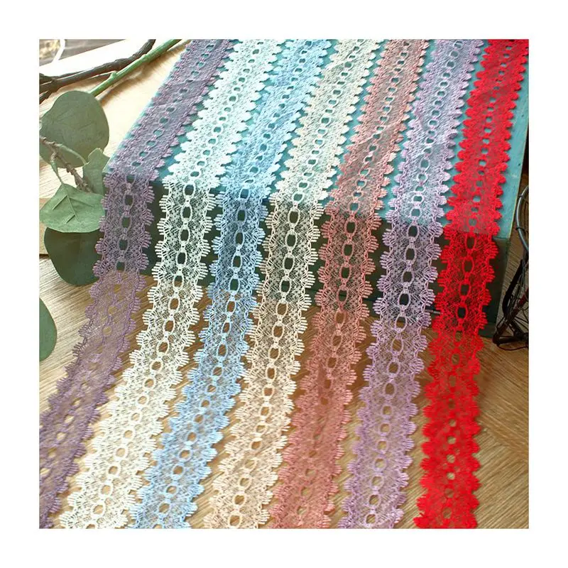 3 см Широкий перфорированный неэластичный кружевной аксессуар сделай сам