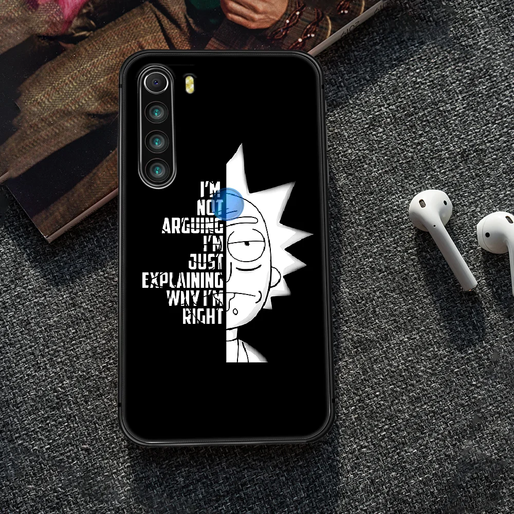 

Cartoon Rick Anime Morty Phone Case Cover Hull For XIAOMI Redmi 7 7a 8 8a 9 10X NOTE 6 7 7s 8 8t 9 9s Pro Max black Funda Trend