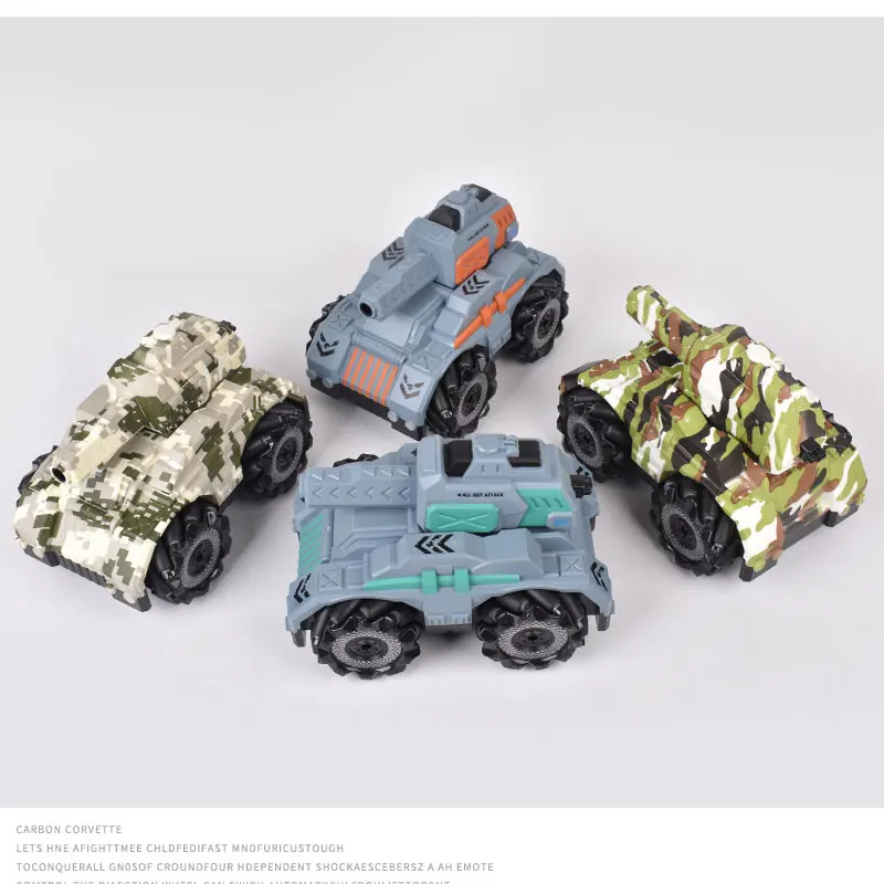 2 4G Радиоуправляемый автомобиль игрушки Танк для детей может стрелять водяные